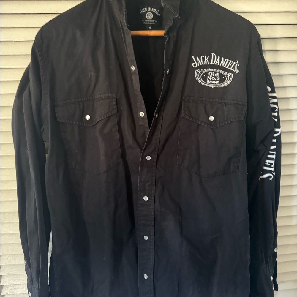 Jack Daniel's Black Embroidered Shirt